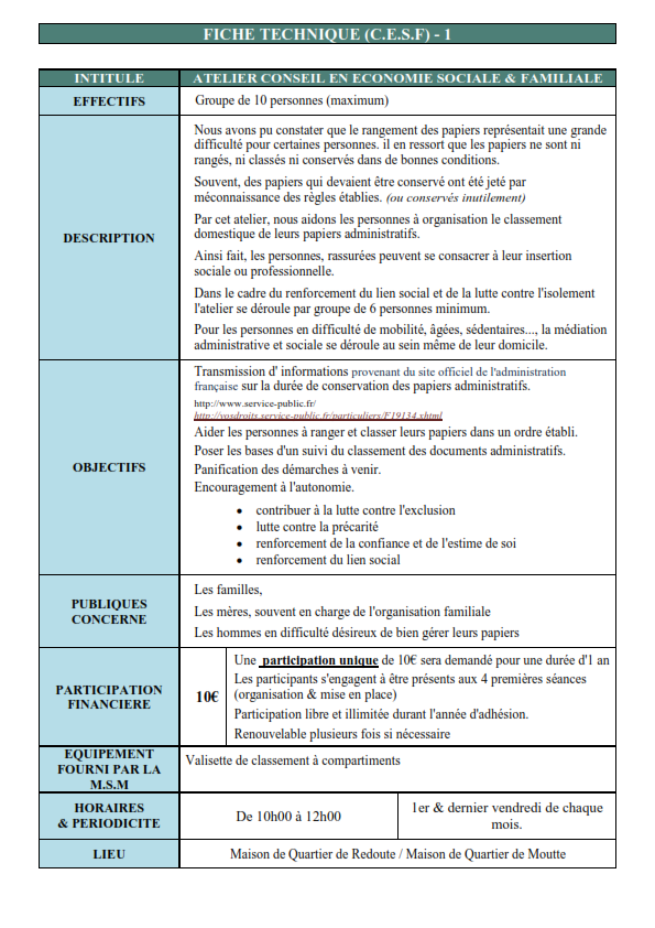 Fiche technique cesf 1 11